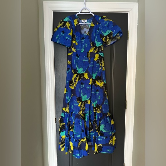 NWOT Christopher John Rogers for Target blue print maxi dress | size 8 - Picture 1 of 4